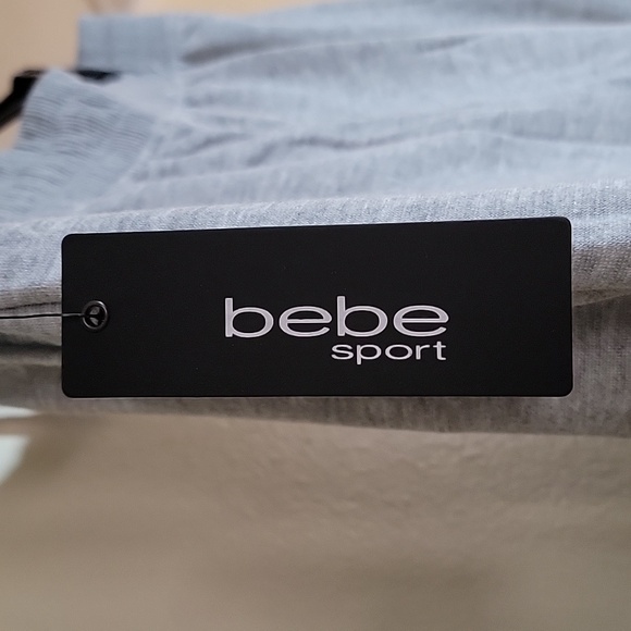Bebe Sport Neon Logo Plus Size Jogger Heather Gray size 2X NWT - Picture 6 of 15